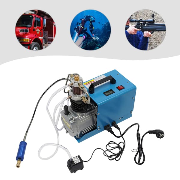 Elektrisk Luftpumpe, 1800W Effekt, To-trins Kompression,sort