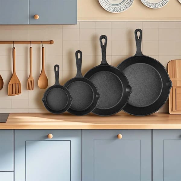 Gryde af støbejern, Alsidig madlavning, Holdbart design,sort