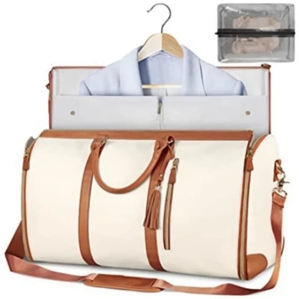 Resväska, Vattentät Funktion, Fällbar Design,Beige