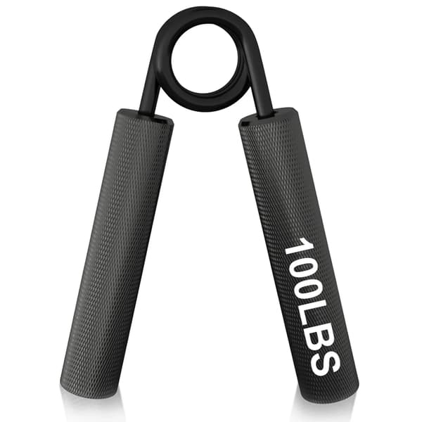 Håndgrebsstyrker, Justerbare modstandsniveauer, Ergonomisk design,sort(100lbs)