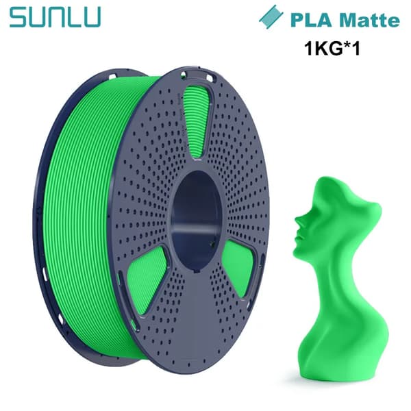 PLA Filament, Mat Finish, Passer til de fleste FDM 3D-printere,Grøn