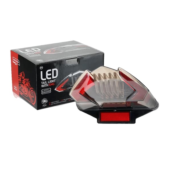 Bakljus, LED, Integrerad Blinkersignal,svart