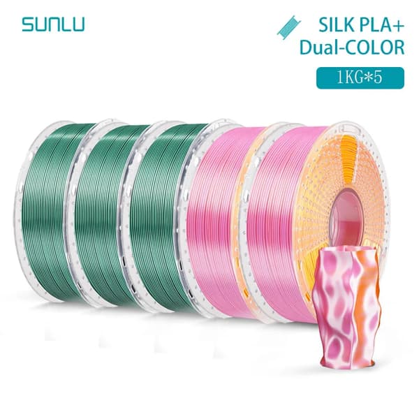 3D Filament, PLA Material, Dubbel Färg,3KN 2RD