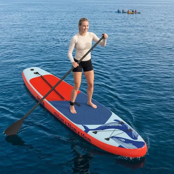 Stand Up Paddle Board, PVC Drop-Stitch, Lätt och Bärbar,Blå