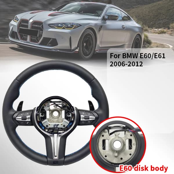 Ratt, lädermaterial, kompatibel med BMW E60 E61 2006-2012,NEJ AB