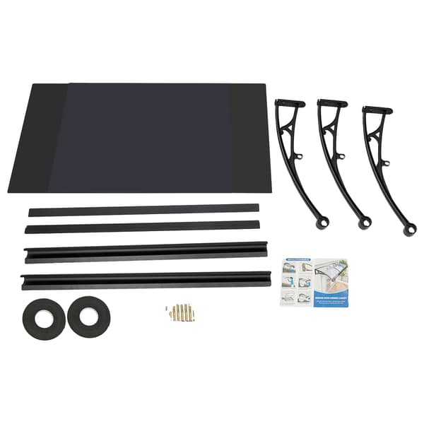 Regnkanopy, Holdbart Aluminiumlegering, Vejrbeskyttelse,Teafarve