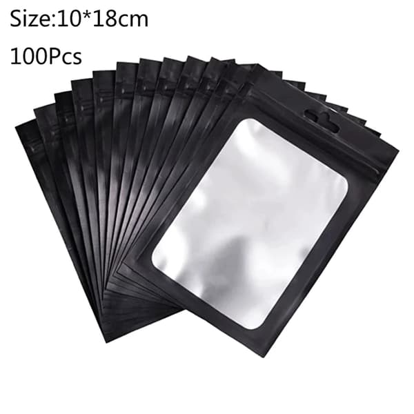 Genlukkelige Zip Lock Poser, Klar Design, Holdbart Plastmateriale,8