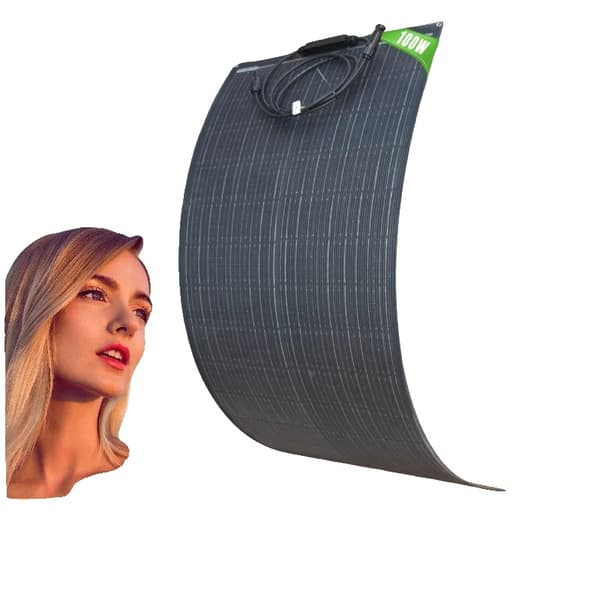 Solpanel, Fleksibelt Design, Høj Effektivitet,1PCS  100W