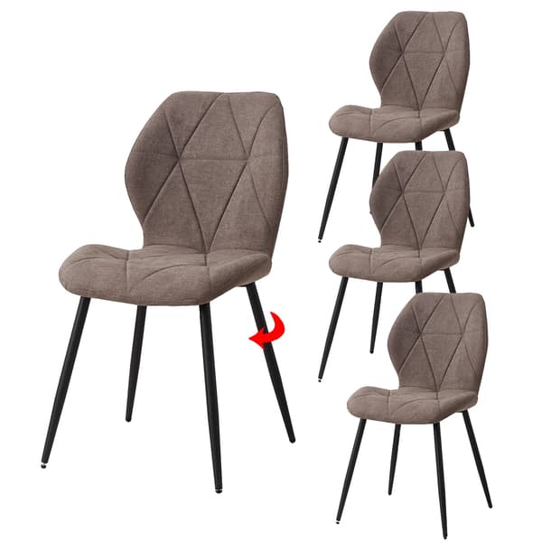 Spiseborde, Polstret Sæde, Minimalistisk Design,Brun