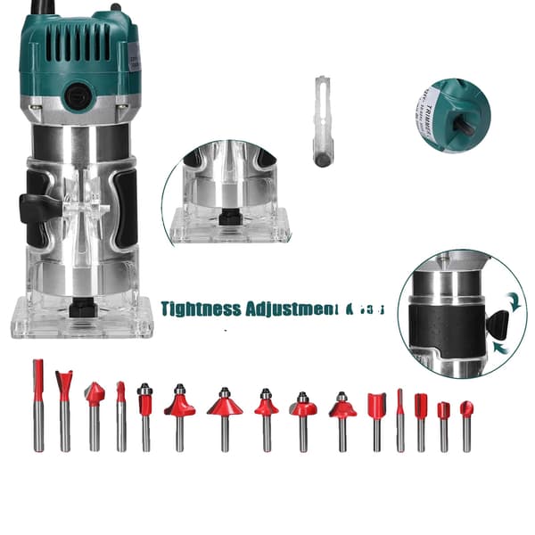 Elektrisk Trimmer, Multifunktionell Träfräsning, Precision Gravyering,EU