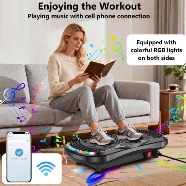 Värähtelylauta, 9 Tilaa, Säädettävä Nopeus,musta