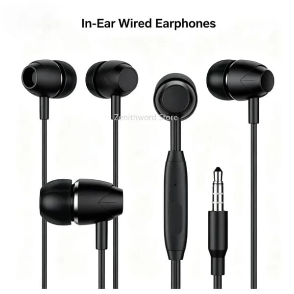 In-Ear Øretelefoner, Kablet Forbindelse, Dynamisk Lydkvalitet,606-80