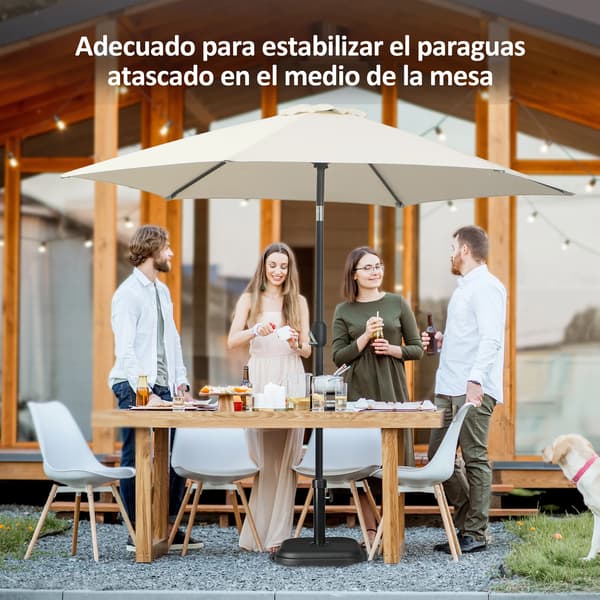 Paraplyfod, Metal Konstruktion, Nem Samling,Sort