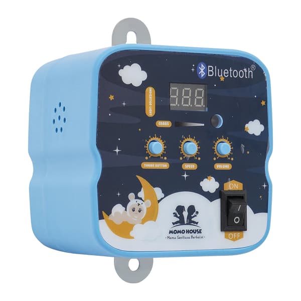 Babygunga, Fjärrkontroll, Justerbar Timer,Blå