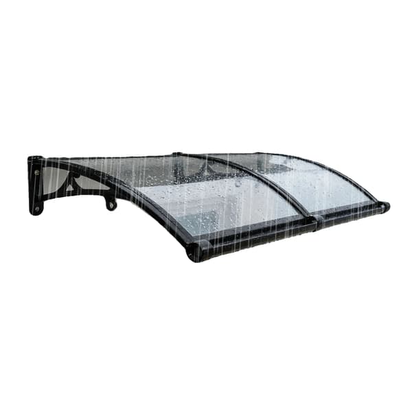 Regnkanopy, Holdbart Aluminiumlegering, Alsidig Installation,sort