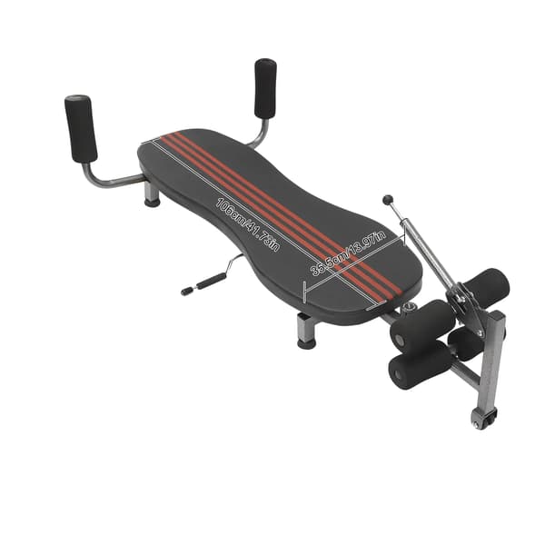 Ryggdekompressionsbänk, Stöder Smärtlindring, Förbättrar Hållning,svart