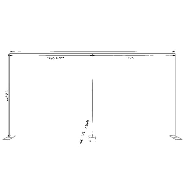 Bryllupsbue, Metal Konstruktion, Rummelig Design,HVID