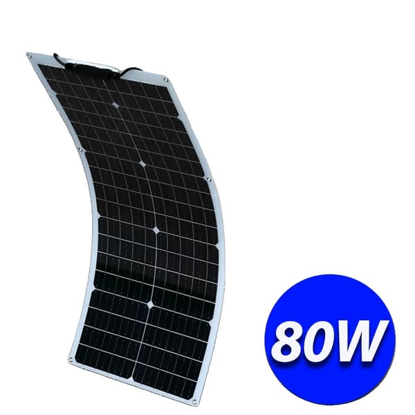 Solpanel, Høj Effektivitet, Vandtæt Design,80W 820x370mm