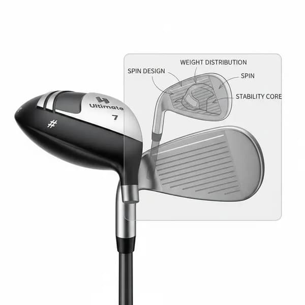 Golfklubbset, Lättviktskonstruktion, Ergonomiskt Grepp, FXCJAE3WA8L6J1
