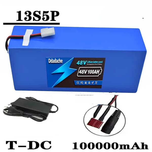 Litiumbatteri, 100Ah kapacitet, smart BMS, T -DC laddare X1