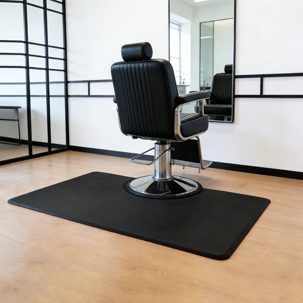 Frisørsalon Stolmåtte, Moderne Design, Antitræthedsfunktioner,sort