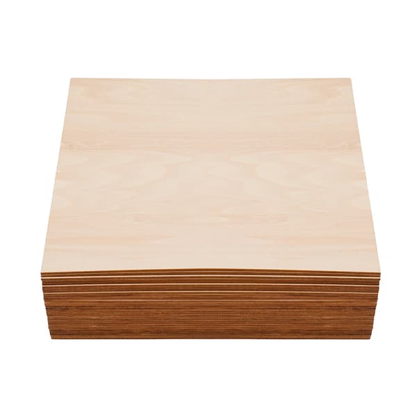 Træplader, Basswood Materiale, 30-Styk Sæt,Logfarve