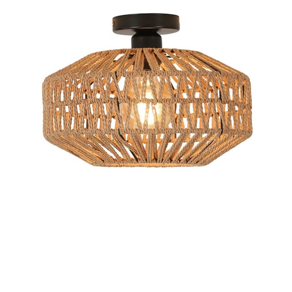 Loftlampe, Håndvævet Rattan, Moderne Design,A5719
