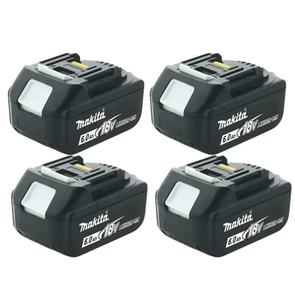 Litiumjonbatteri, 6000mAh kapacitet, avancerade skyddsfunktioner, 4ST 6.0Ah