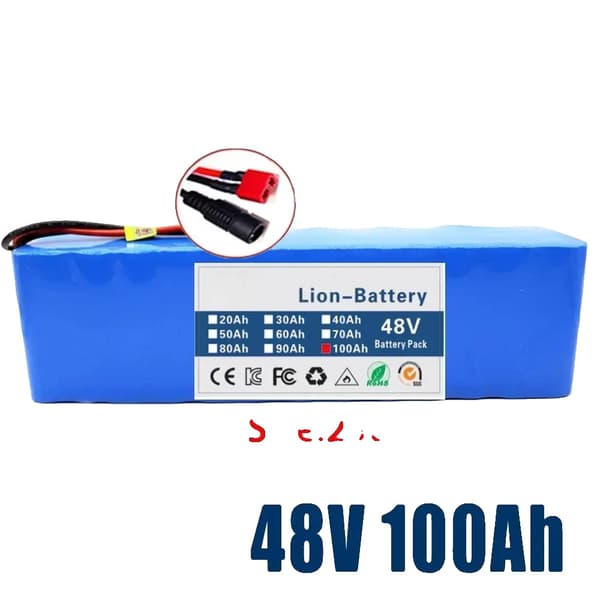 Litiumjonbatteripack, 100Ah kapacitet, 48V kompatibilitet,13S3P-T-DC