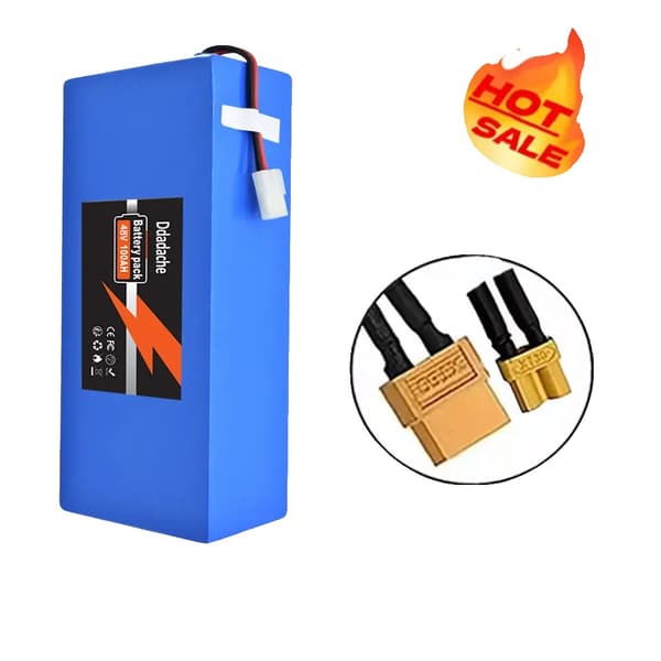 Batteripaket, 100Ah kapacitet, inbyggd BMS, XT30-XT60