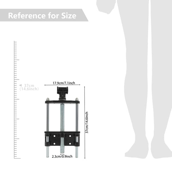 Tømrerklampe, Heavy Duty, Fritstående,sort