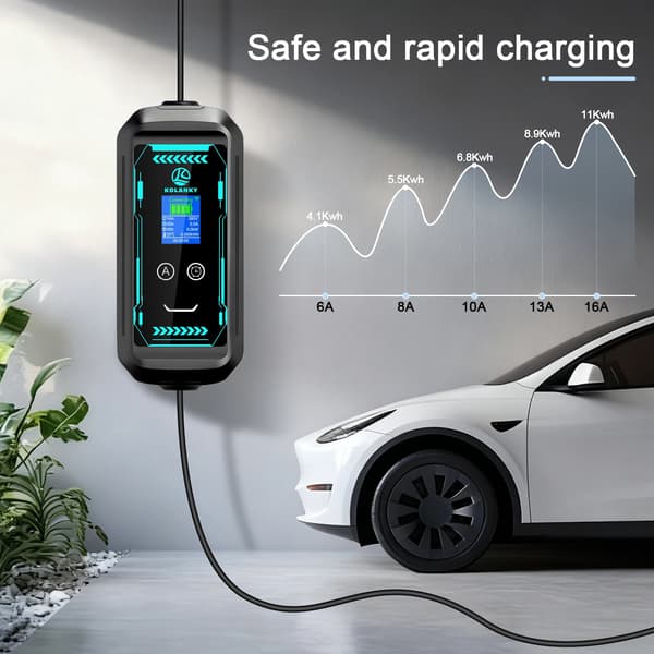 EV-lader, 11KW effektudgang, WiFi-forbindelse,11KW 5M