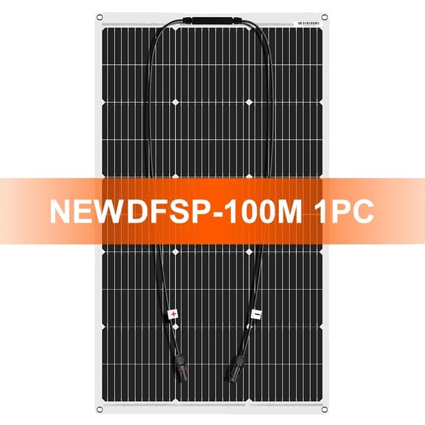Solpanel, Fleksibelt Design, Høj Effektivitet,100W