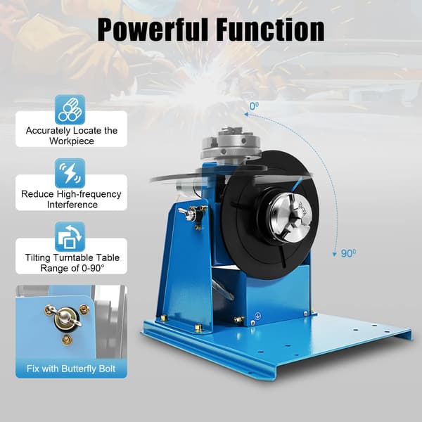 Rotary Welding Positioner, Bärbar Design, Förbättrad Kontroll,Blå