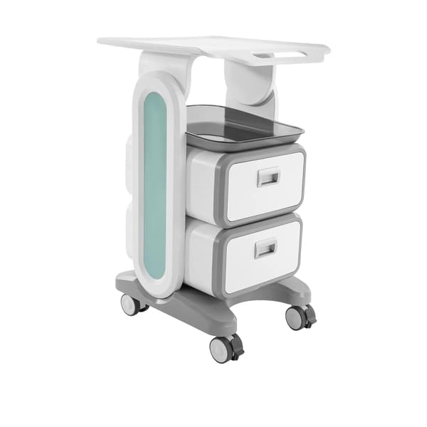 Salonvogn, 2 Bakker, Ergonomisk Design,HVID