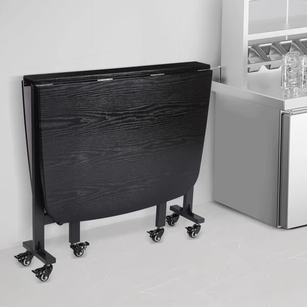 Matbord, Fällbar Design, Modern Stil,svart