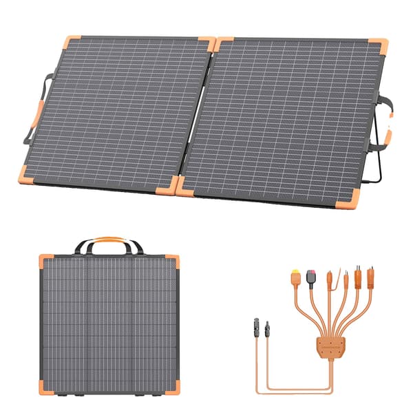 Solpanel, Foldbart Design, Høj Effektivitet,100W solpanel