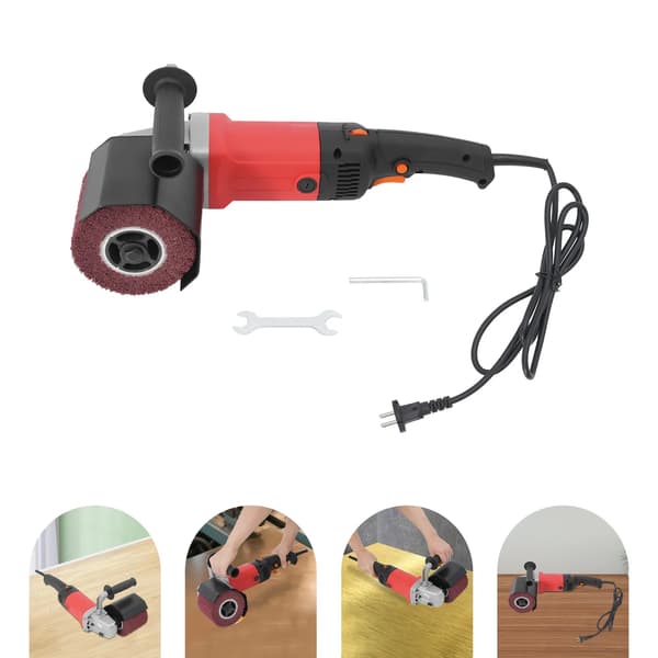 Grinder Børstemaskine, 1580W Effekt, Ergonomisk Design,Rød