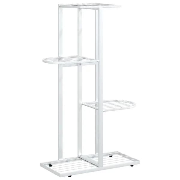 Växtställ, Metallram, Flerlagersdesign,VIT