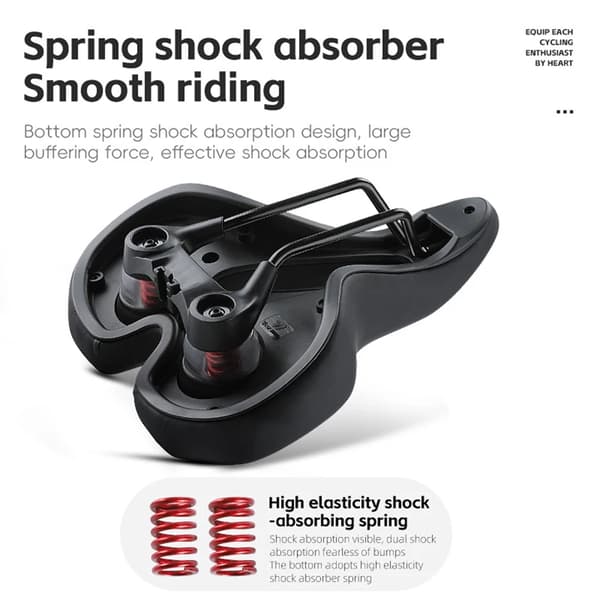 Cykelsæde, PU-læder, stødabsorberende design,0801253B0000