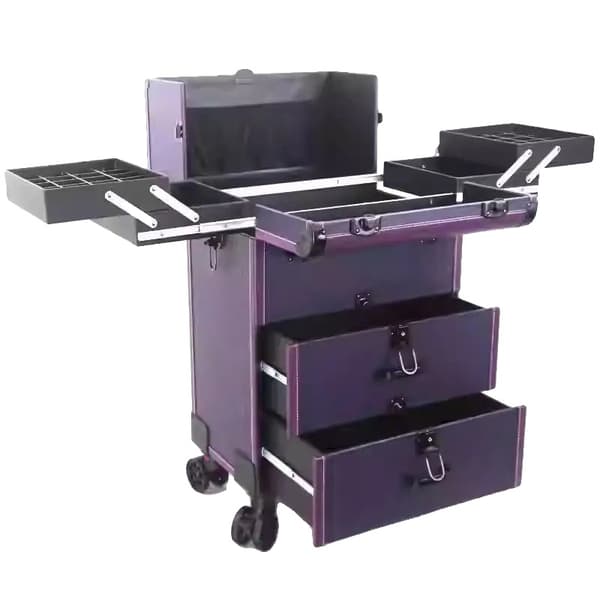 Makeup Organizer, Rullende Design, Multi-Lags Opbevaring,LILLA
