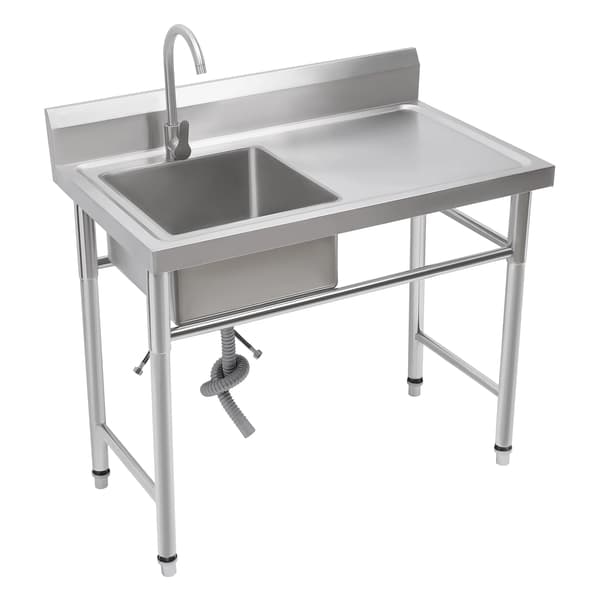Diskho, Rostfritt Stål, Enkelt Handfat,Silver