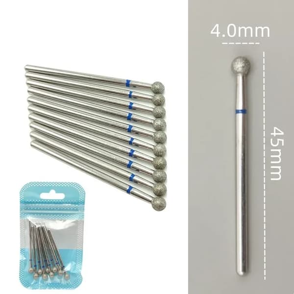 Diamant Negle Boremaskine Bits, 10-Piece Sæt, Rustfrit Stål Materiale,4.0M