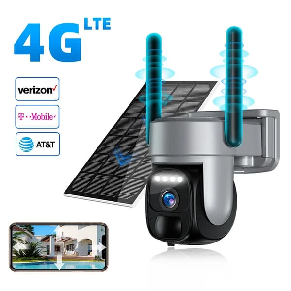 Solarkamera, 4G-forbindelse, vandtæt design,EU4G