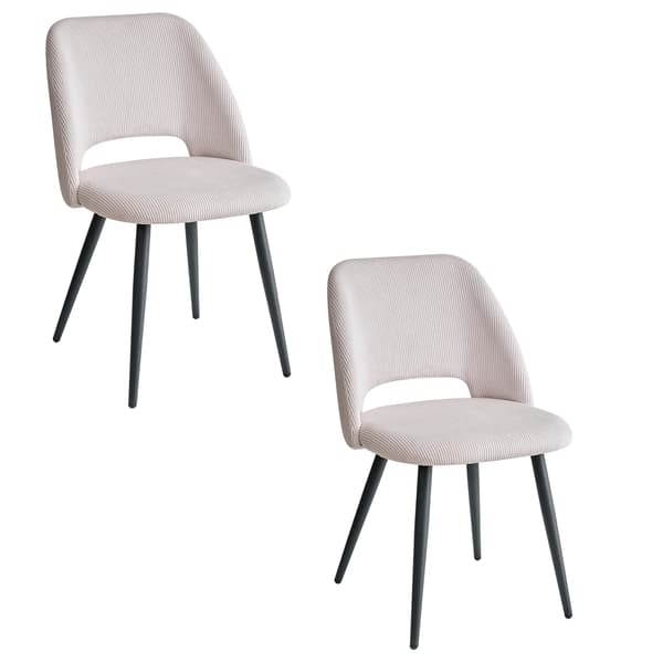 Matstol, Kordflorsmaterial, Metallram,2st Beige