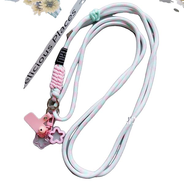 Telefon Lanyard, Universel Pasform, Stilfuldt Design,E, Polyester / Nylon-c