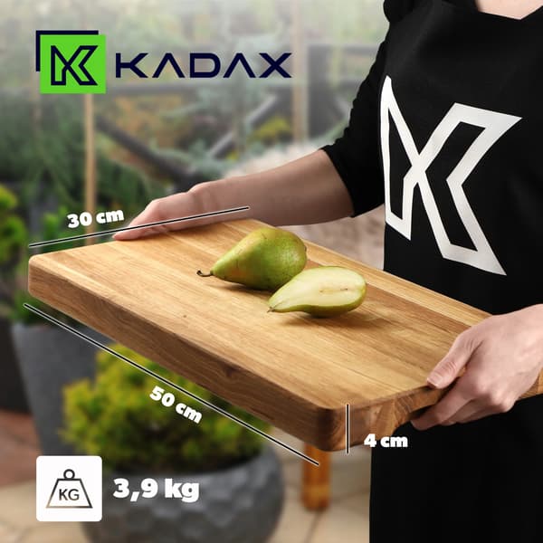 Skärbräda, Hållbart Ekmaterial, Elegant Design,Brun