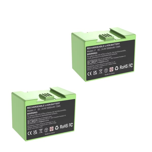 Batteribyte, 5000mAh kapacitet, uppladdningsbart, 2BAT