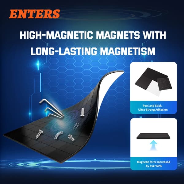 Køleskabsmagnetmateriale, Magnetiske Ark, Ideelle til DIY Håndværk,1000sæt, 50mm