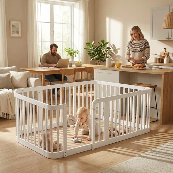 Babylekplats, Säker Stångavstånd, Rundad Kantdesign,A